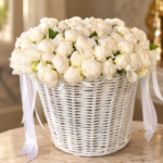 101 Snow-White Peonies (#109)