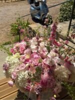 Pink Пышный букет из роз, пионов и гортензий в нежных розовых оттенках.