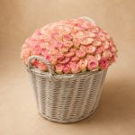 Close-up of premium pink rose blooms in the 151 Pink Roses Basket