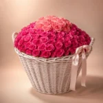 300 pink roses dome luxury floral arrangement by Saint Barbara Flowers