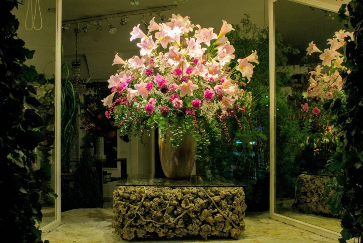 Luxury flowers Monaco interior styling