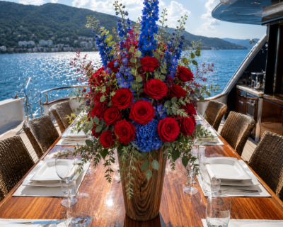 Yacht Flower Composition #3 - St. Barbara Flowers