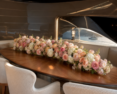 Yacht Flower Decoration - Monacco & Cannes - St. Barbara Flowers