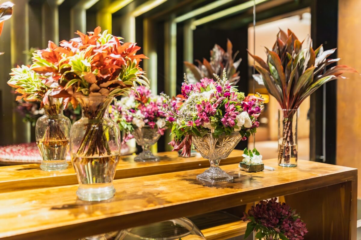 French Riviera luxury home flowers