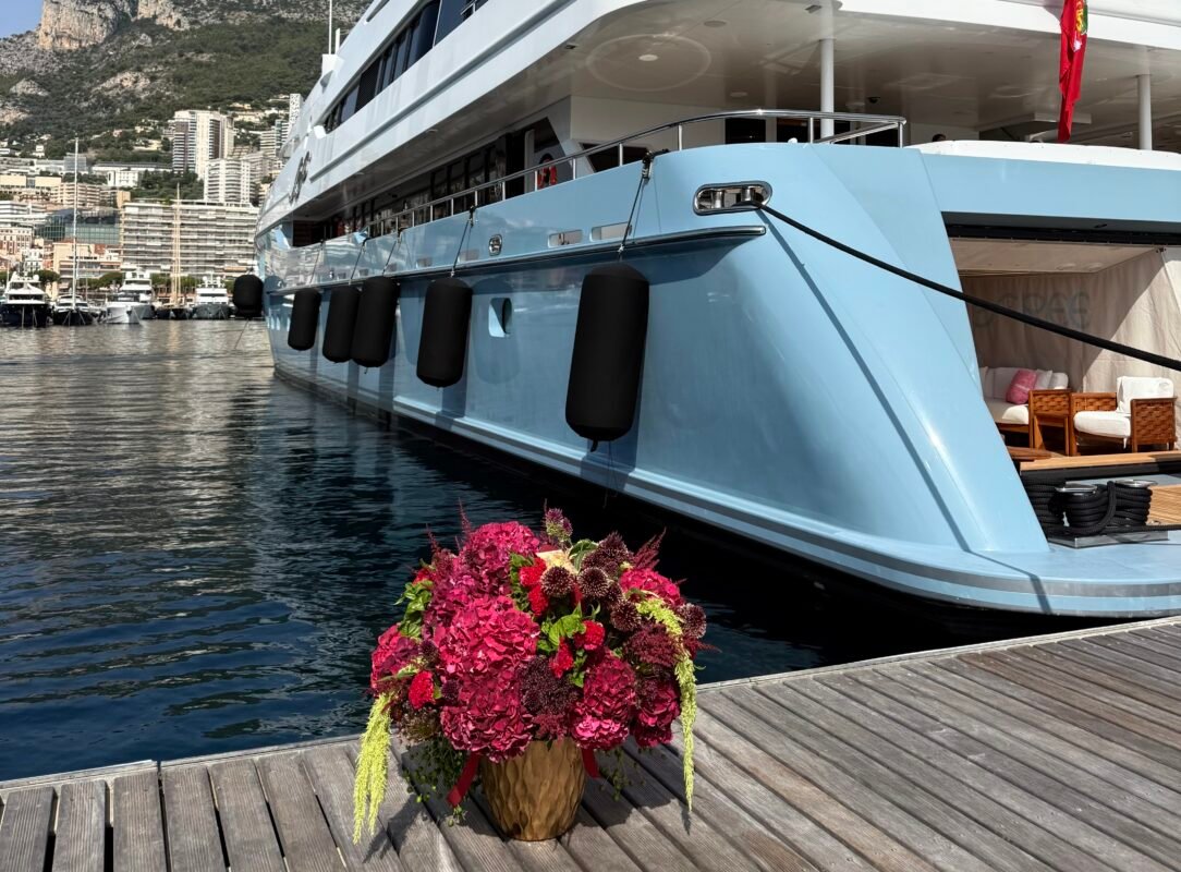 Yacht flowers Monaco luxury floral arrangement