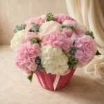 Marshmallow Bloom – Luxury Hydrangea and Peony Basket - Image 3