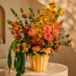 Riviera Exotic Signature large exotic flower arrangement for Monaco delivery
