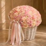 Champagne Roses – 201 Premium Rose Basket - Image 3