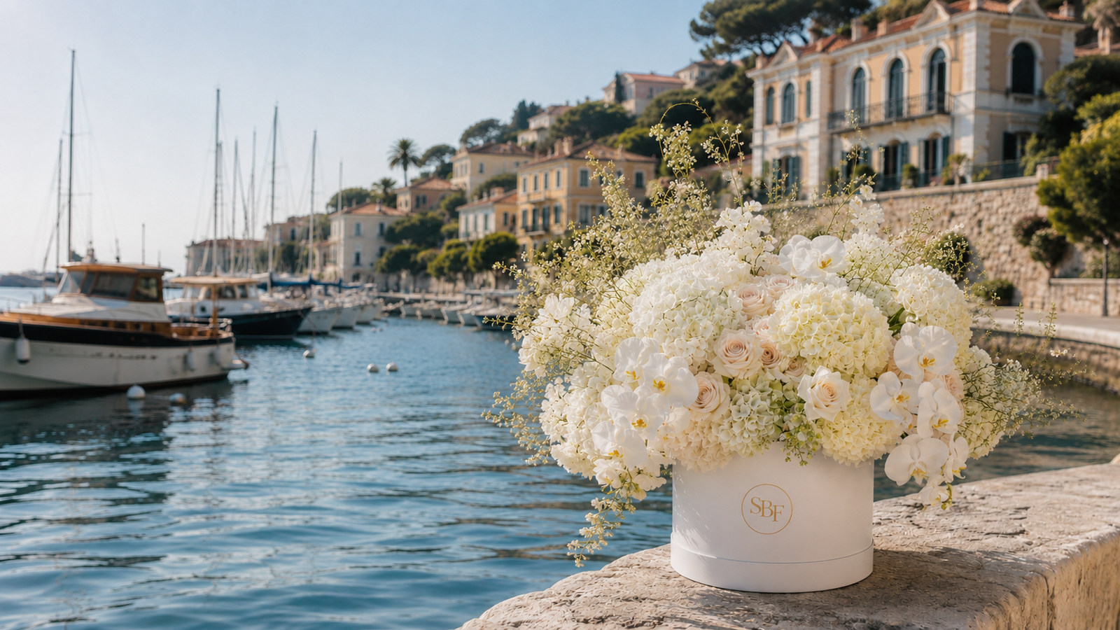 Luxury flower delivery in Cannes by Saint Barbara Flowers