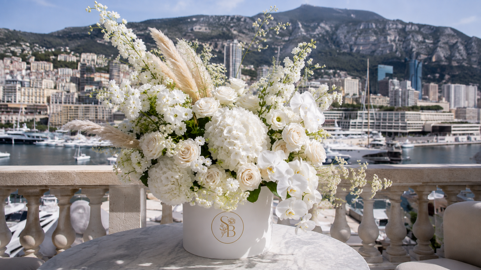 Luxury flower delivery in Monaco by Saint Barbara Flowers