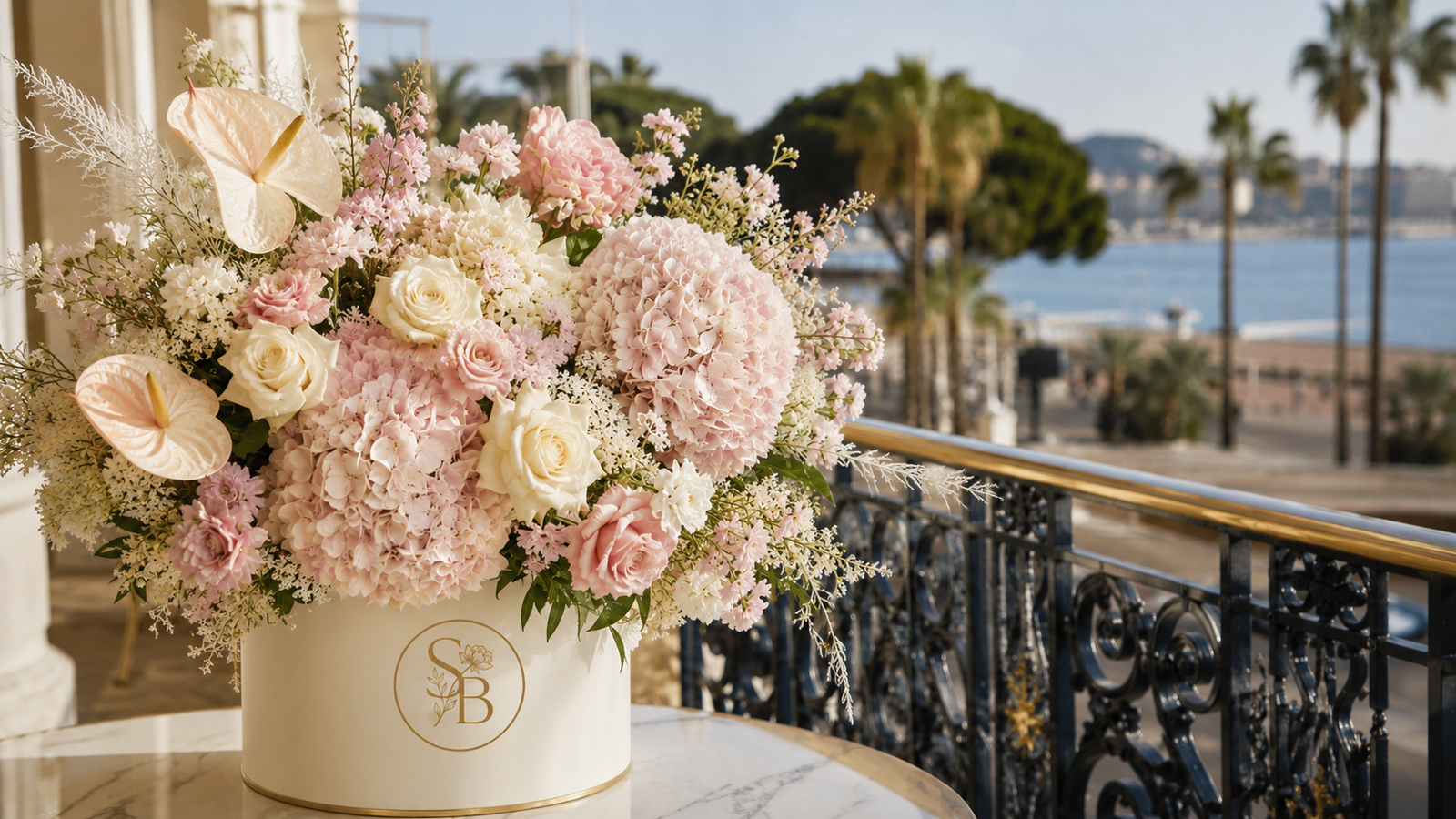 Luxury flower delivery in Nice by Saint Barbara Flowers
