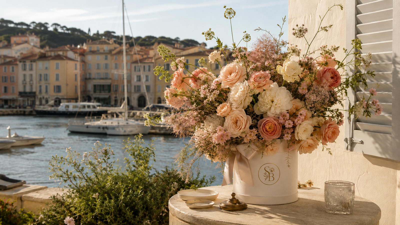 Luxury flower delivery in Saint-Tropez by Saint Barbara Flowers